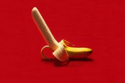 bananas simbolizuoja padidėjusį varpą per mankštą